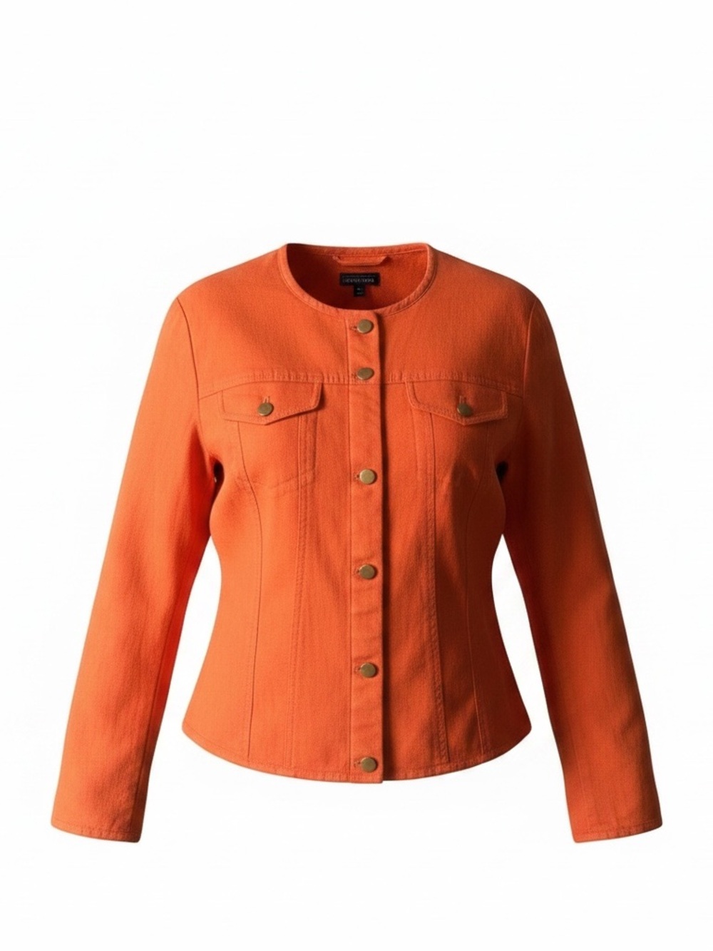 Pendleton Women’s Bright orange/coral Collarless Utility Jacket Size Large